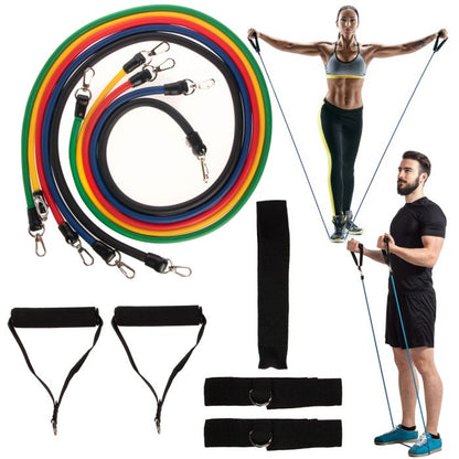 11pc resistance band set