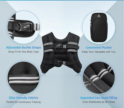 20lb weighted vest with cellphone case