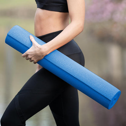 Yoga mat with strap