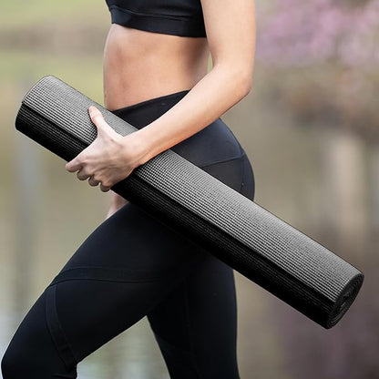 Yoga mat with strap